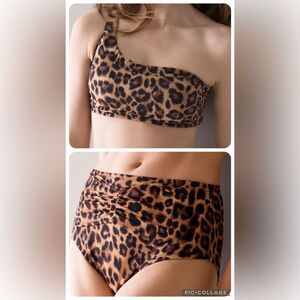 NWT WHBM Leopard 2PC Swimsuit